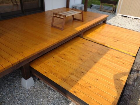 可動式ウッドデッキ😌